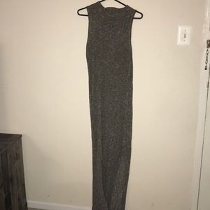 Ribbed knit body con dress